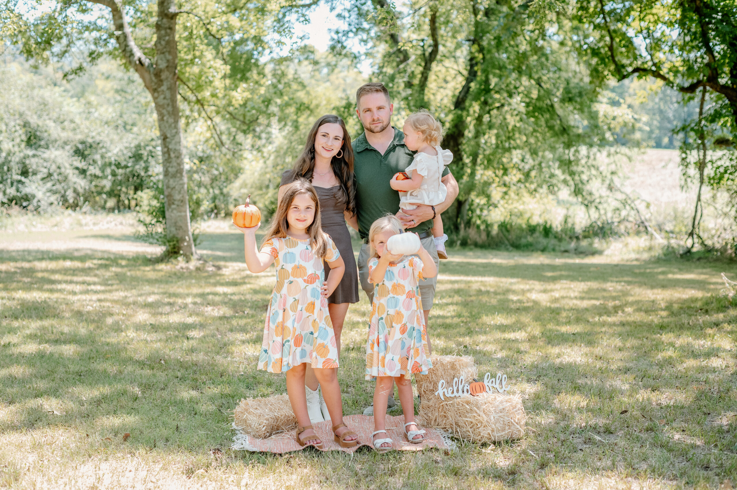 Fall family session near Madison, Ms